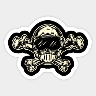 Helmet Skull Sticker